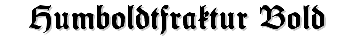 HumboldtFraktur Bold font